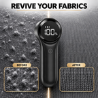 Fabric before and after removing lint