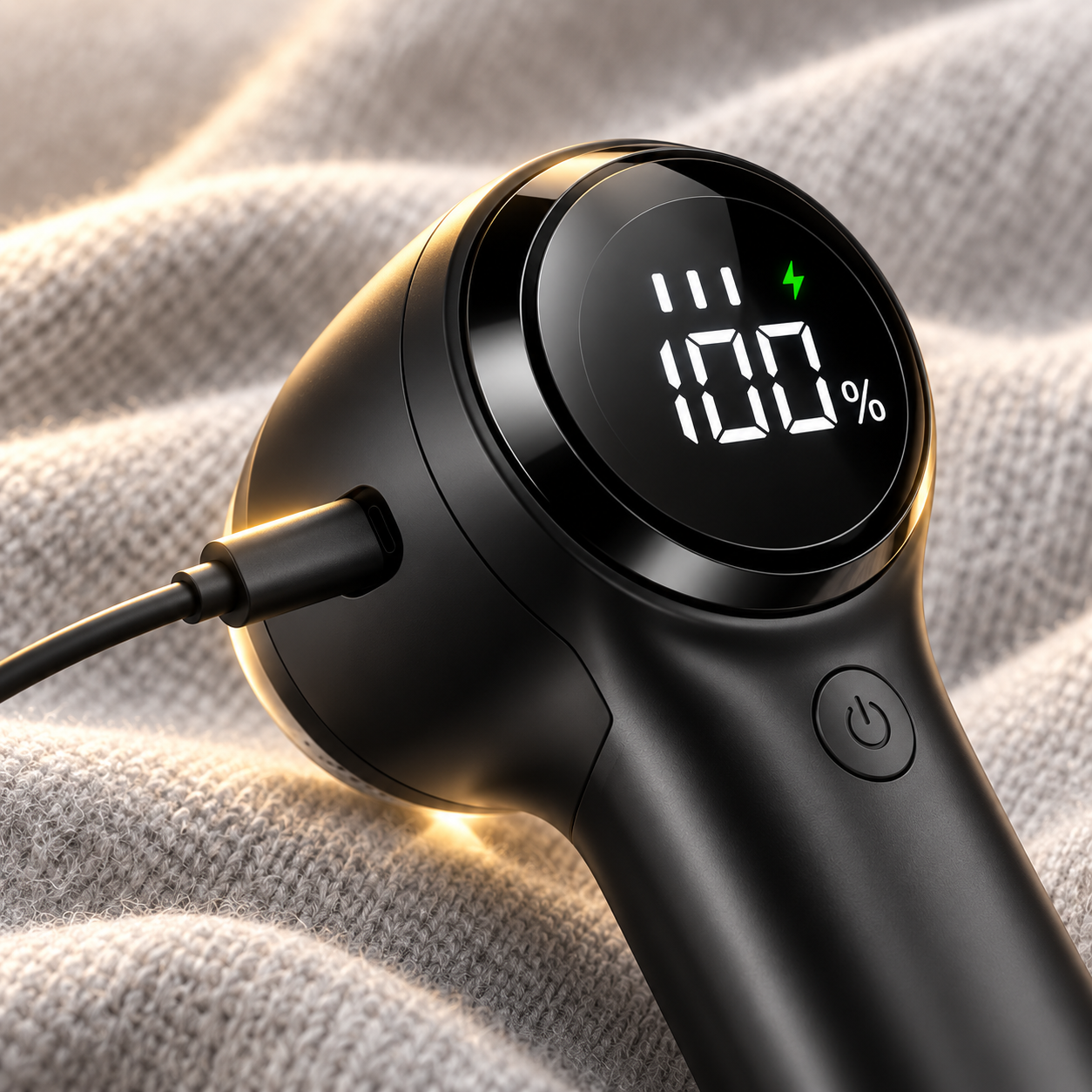 Fabric shaver charging by USB-C